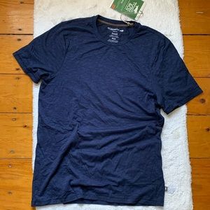 Toad & Co. Men’s Tempo Crew Tee Slim Fit Small Deep Navy NWT